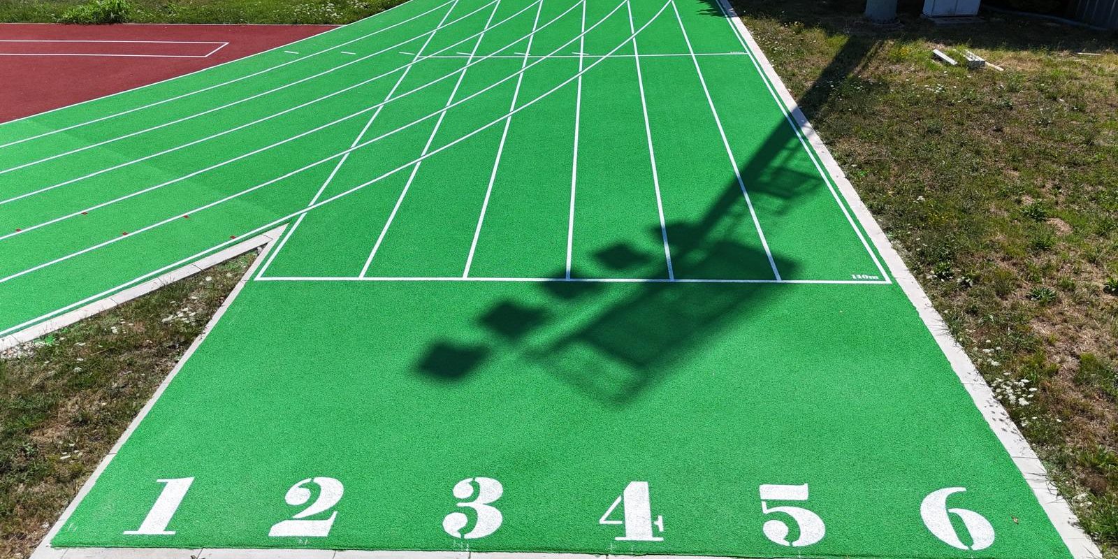 athletic track sport lines