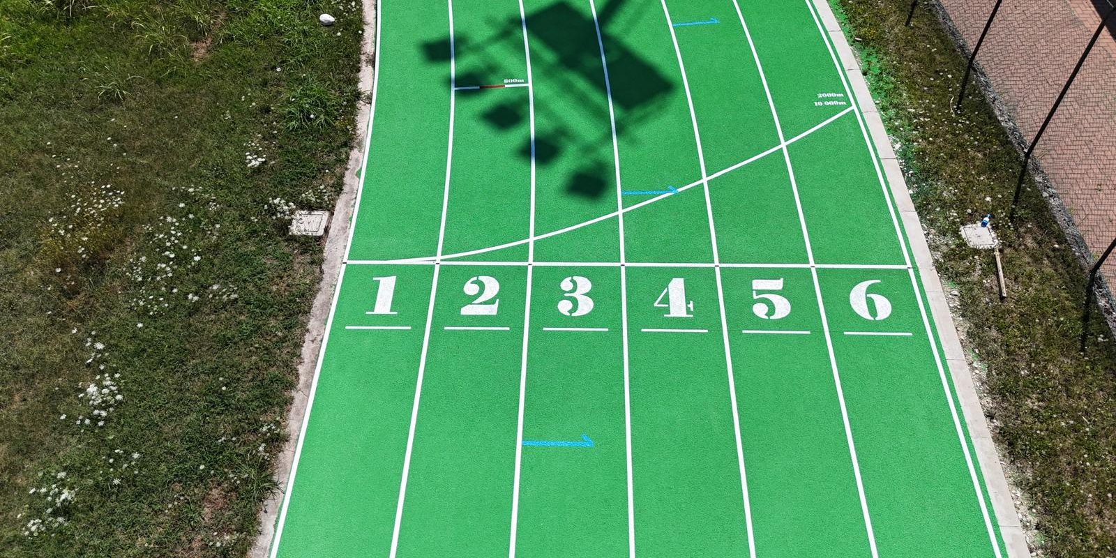 athletic track sport lines